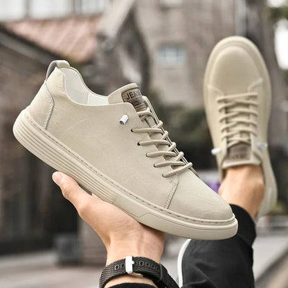 2024 New Genuine Leather Men's Casual Shoes Luxury Brand Outdoor Sneakers Tennis Masculino High Quality Sport Shoes for Men