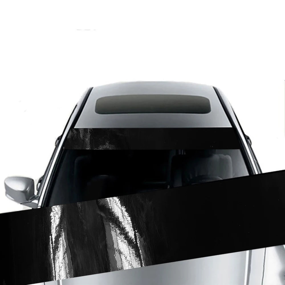 Car Front Windshield Sunshade Stickers 3D Vinyl Film Sunshade Decorative Stickers for Auto Front Windshield Decorative Sticker