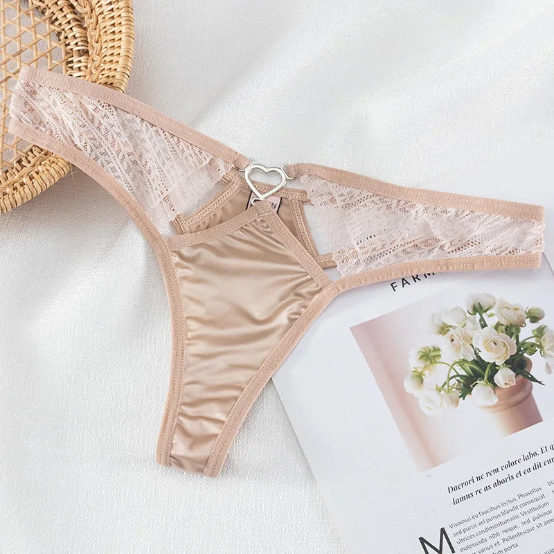 European Thong  Women's Underwear Panty Low Waist Seamless Underpants Comfort G-String Sexy Lace Panties Female Sexy Lingerie