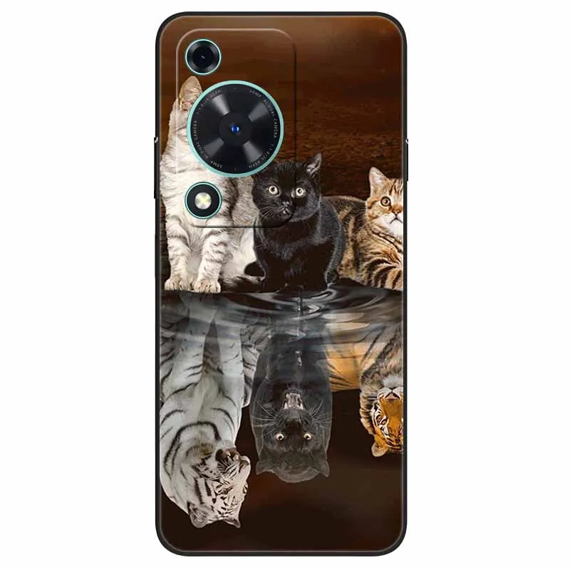 For Huawei NOVA Y72 Case Cute Cats Painted Soft TPU Silicone Cover for Huawei Nova Y72 Y 72 MGA-LX3 Phone Cases Protective Shell