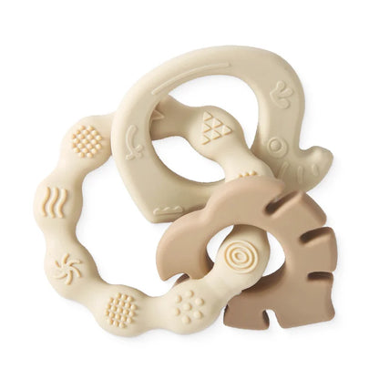 1Pcs Baby Silicone Teether Ring BPA Free Rattles Bracelet Food Grade Newborn Baby Accessories Cartoon Silicone Teething Toys