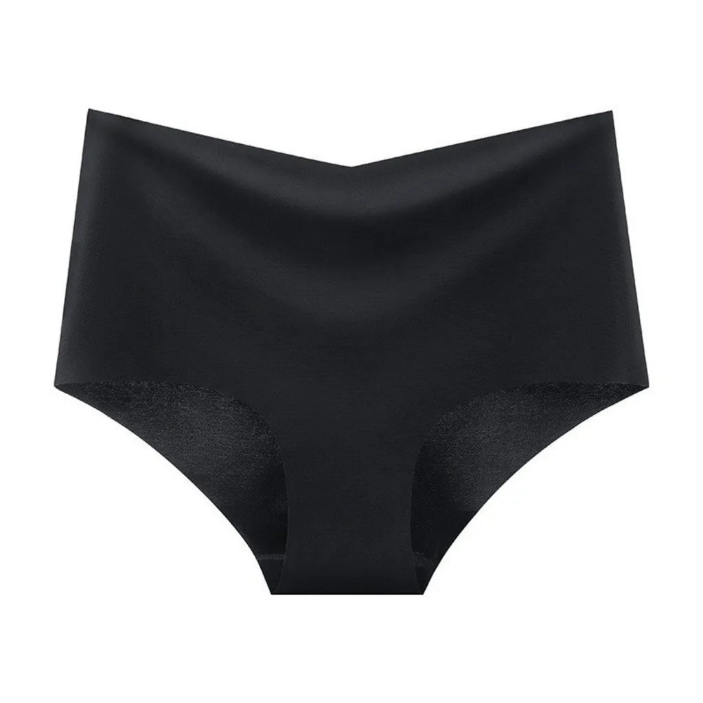 High Quality Ice Silk Cotton Crotch Panties High Waist V-Shape Comfortable Breathable Triangle Panty