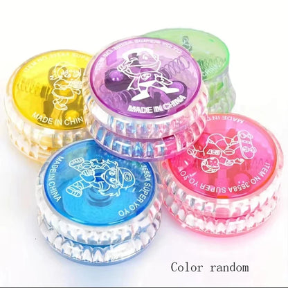 Yo-yo lumineux pour enfants, jouet créatif à paillettes, Yo-yo pour garçon, puzzle yo-yo éblouissant, balle yo-yo phosphorescente