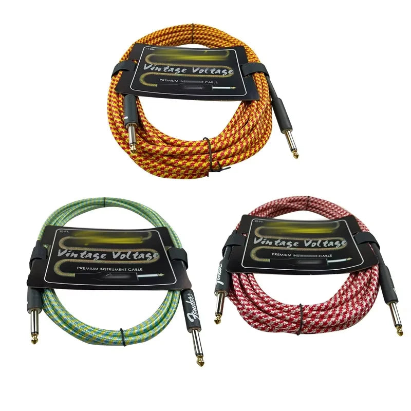 6/3M Electric Guitar Cable Wire Connection Cable Audio Cable Guitar & Bass String Instrument Accessories Parts Color Random