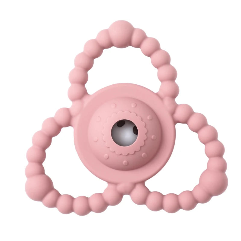 1Pcs Baby Silicone Teether Ring BPA Free Rattles Bracelet Food Grade Newborn Baby Accessories Cartoon Silicone Teething Toys