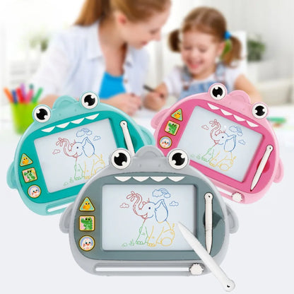 Children's Magnetic Drawing Board Portable Erasable Colorful Writing Pad Toy For Kid Toddlers Babies With One Pen Birthday Gifts