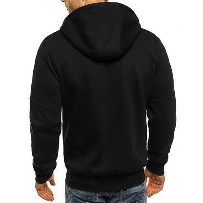 2024 new Spring Men's Jackets Hooded Coats Casual Zipper Sweatshirts Male Tracksuit Fashion Jacket Mens Clothing Outerwear