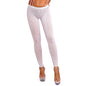 Womens Low Waist Leggings Open Butt Stretchy Leggings Solid Color Cutout Elastic Waistband Skinny Pants Lingerie Nightwear