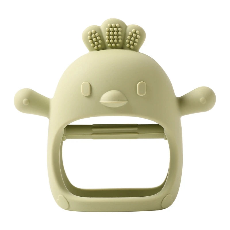 1Pcs Baby Silicone Teether Ring BPA Free Rattles Bracelet Food Grade Newborn Baby Accessories Cartoon Silicone Teething Toys