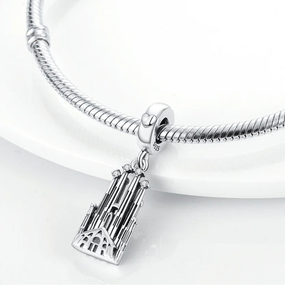 925 Sterling Silver Spots Series Charm Eiffel Tower Egypt Charms Pendant Fit MULA Original Sliver Bracelets DIY Jewelry Gifts
