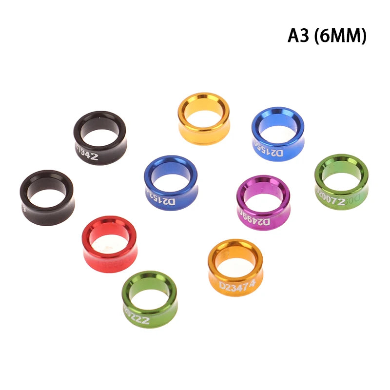10Pcs Aluminum Parrot Leg Rings Pigeon Foot Rings Bird Parrot Feeding Identification Outdoor Flying Training Tools Bird Supplies