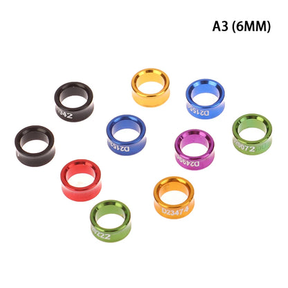 10Pcs Aluminum Parrot Leg Rings Pigeon Foot Rings Bird Parrot Feeding Identification Outdoor Flying Training Tools Bird Supplies