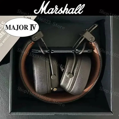 Casque Bluetooth Marshall Major IV 4, basses profondes, design ergonomique, plus de 80 heures d'autonomie, casque de sport pliable sans fil