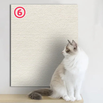 Tapis griffoir mural antidérapant et auto-adhésif pour chat, protection durable et découpable pour meubles d'intérieur