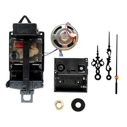 Quartz Pendulum Clock Movement With Black Hands,With Music Box Speaker,Battery Operated,Melody Mechanism For DIY Clock
