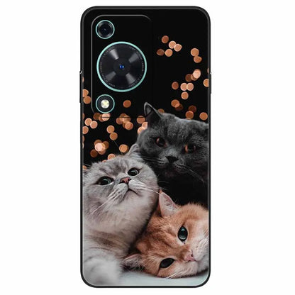 For Huawei NOVA Y72 Case Cute Cats Painted Soft TPU Silicone Cover for Huawei Nova Y72 Y 72 MGA-LX3 Phone Cases Protective Shell