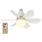 2025 New Cooling Light Led Fan Silent Ceiling Fan E27 Wireless With Remote Control For Dimming, Suitable for Living Room, Study,