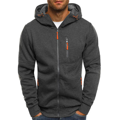 2024 new Spring Men's Jackets Hooded Coats Casual Zipper Sweatshirts Male Tracksuit Fashion Jacket Mens Clothing Outerwear