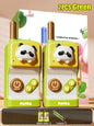 Talkie-walkie électronique pour enfants, 500 m, 2 pièces, radio, téléphone, communication, mini jouet rechargeable pour enfants de 3 ans