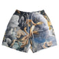 2024Summer New Digital Printing American Sports Casual Shorts Mesh Breathable and Loose Men's Short Shorts