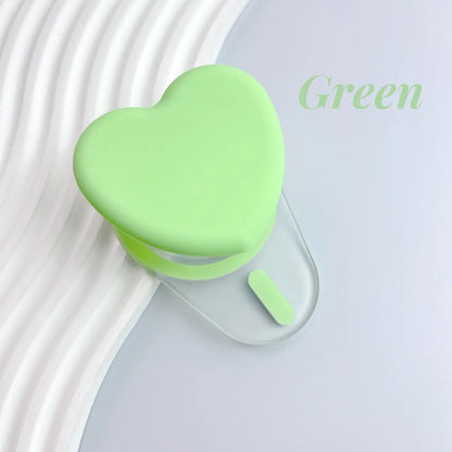 Magnetic Heart Folding Phone Grip Stand Socket Pocket for iPhone15/14/13/12 Magsafe Ring Finger Expanding Griptok Grip Tok Stand