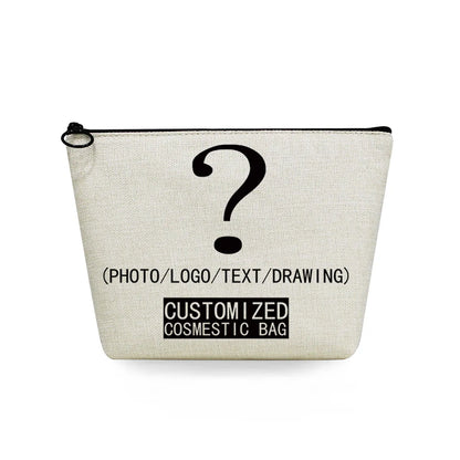 Custom DIY Logo Makeup Bag High Capacity Travel Outdoor Girl Women Cosmetic Bags Toiletries Organizer Lady Storage Make up Case