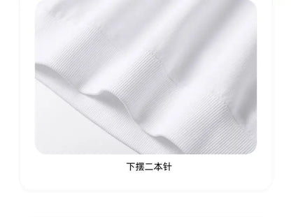 Autumn Sweatshirt Fashion Matcha Green 420g Heavy Round Neck Sweater Men's Solid Color Top Streetwear Women