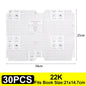 Lot de 10 à 30 protège-livres autocollants transparents et mats A4/16K/22K, imperméables, pour manuels scolaires, fournitures d'emballage