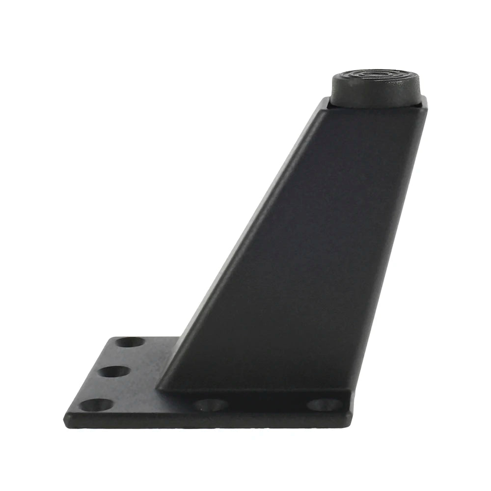 Lot de 4 pieds de meuble réglables en métal, noirs, en alliage d'aluminium épais, pour canapé, lit, meuble TV