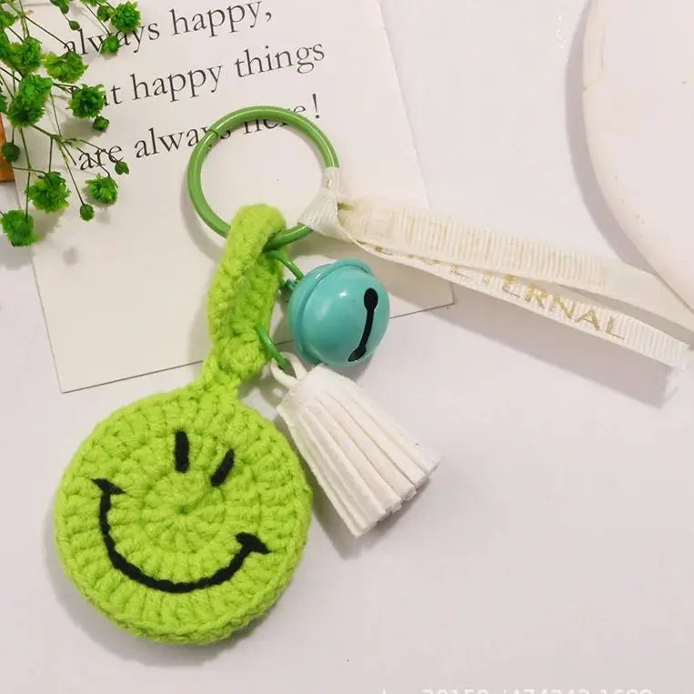 Porte-clés émoticône souriant, porte-clés émoticône, pendentifs pour hommes et femmes, porte-clés, breloques pour sac à main, bijoux DIY
