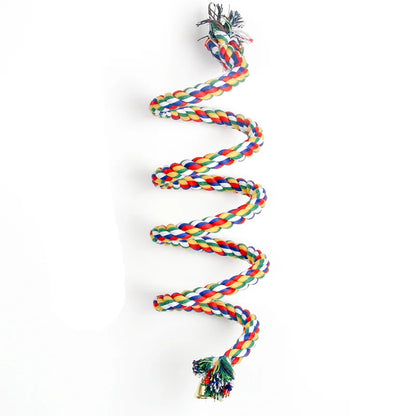 Parrot Rope Hanging Braided Budgie Chew Rope Bird Cage Cockatiel Toy Pet Stand Training Accessories Swing Supplies Parrot Swings