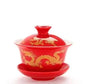 Ceramic Gaiwan Teaware,gai wan bowl large white porcelain Zisha cup Kung Fu teacup hand-painted tea bowl tea set heat-resistant