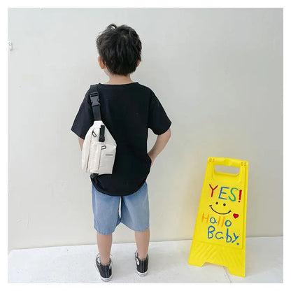 Casual Design Children's Chest Bag Handsome Boys Small Shoulder Messenger Bags Baby Kids Purse Handbags Cool Girls Fanny Pack