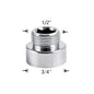 Water Faucet Coupler 1/2 To M16 M18 M20 M22 M24 M28 M32 Thread Connector Conversion Tap Adapter Fitting Bubbler Kitchen Bathroom