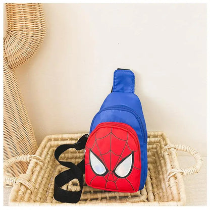 Sac bandoulière Marvel Spiderman pour enfants, sac de rangement réglable, sac à bandoulière Kawaii imprimé BD, sac de voyage léger, cadeau