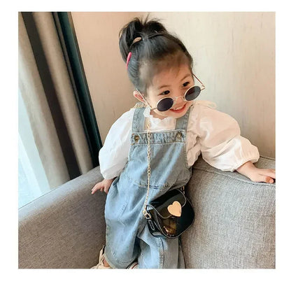 Lovely Patent Leather Children's Crossbody Bags Cute Little Girls Mini Shoulder Bag for Kids Fashion Coin Purse Small Handbags