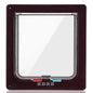 Dog Cat Flap Door with 4 Way Security Lock Flap Door for Dog Cats Kitten ABS Plastic Small Pet Gate Door Kit Cat Dogs Flap Doors