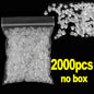 Lot de 500/2000 bouchons d'oreilles en silicone transparents, anti-chute, accessoires pour boucles d'oreilles