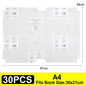 Lot de 10 à 30 protège-livres autocollants transparents et mats A4/16K/22K, imperméables, pour manuels scolaires, fournitures d'emballage