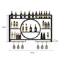 Wall Mount Wine Rack Bottle Wine Bar Cabinet Holder Adapt Single Miniature Black Cup Glass Storage Wine Cabinet Decor Szafeczki