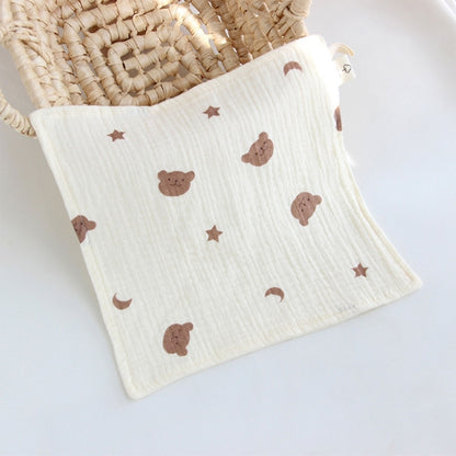 Cotton Towel Newborn Baby Items 4 Layer Muslin Baby Bibs Handkerchief Soft Saliva Towel Feeding Burp Cloths