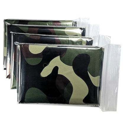1pcs Emergency Thermal Blanket Folding Waterproof Windproof First Aids Mats Sunshade Reusable Portable Poncho Camping Mat Pad