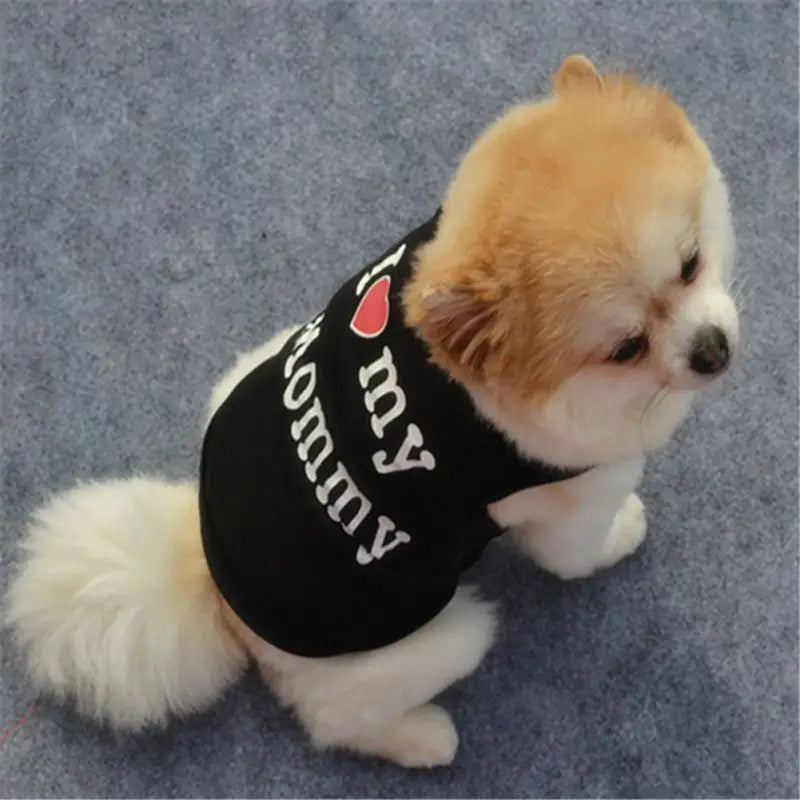 UBBT Security Dog Vest Dog Clothes XS-L Black Pet Puppy T Shirts For Small Dogs Chihuahua Yorkie Pug Cat Vest Costume