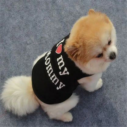 UBBT Security Dog Vest Dog Clothes XS-L Black Pet Puppy T Shirts For Small Dogs Chihuahua Yorkie Pug Cat Vest Costume