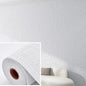 Papier peint autocollant 3D en mousse de lin, 50 cm x 10 m, couleur unie, épais, imperméable, pour rénovation murale