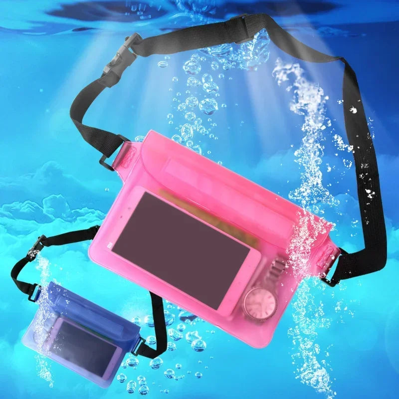 Sac de natation étanche, sac banane pour plongée, ski, téléphone, sac à bandoulière sec pour plage, bateau, sport