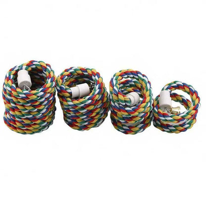 Parrot Rope Hanging Braided Budgie Chew Rope Bird Cage Cockatiel Toy Pet Stand Training Accessories Swing Supplies Parrot Swings