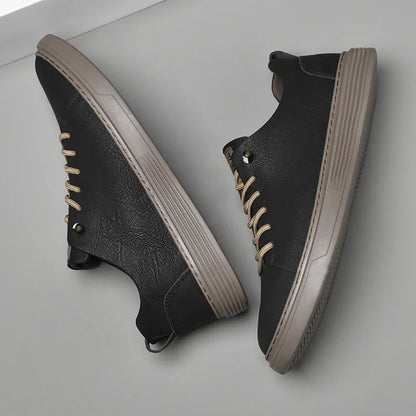 2024 New Genuine Leather Men's Casual Shoes Luxury Brand Outdoor Sneakers Tennis Masculino High Quality Sport Shoes for Men
