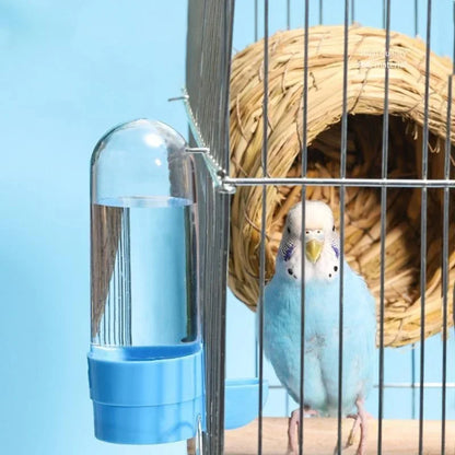 Pet Bird Water Feeder Parrot Water Dispenser Bird Cage Suspended Automatic Water Dispenser Bird Feeder