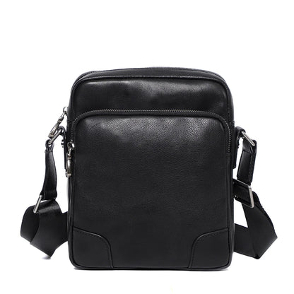 Sac à bandoulière en cuir véritable naturel pour homme, sacoche à rabat en cuir souple, petit sac à bandoulière pour homme, sacoche en cuir de vachette première couche